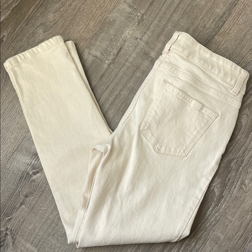 Talbots Cream Simply Flattering Five-Pocket Ankle Jeans (2P)